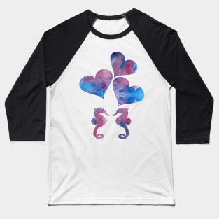 Seahorse Art Baseball T-Shirt